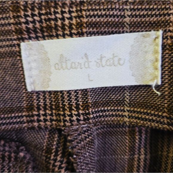 Altar'd State Brown Skort with Plaid Pattern - Picture 7 of 7